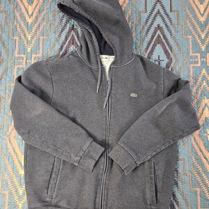 Lacoste Dark Gray Zip-Up Hoodie